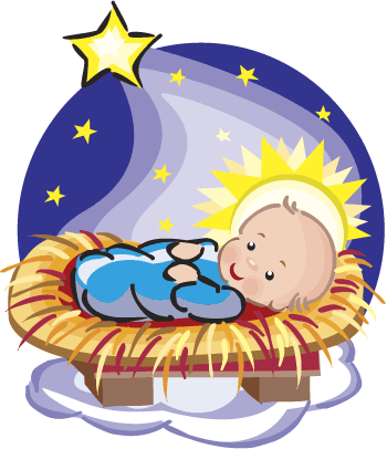 409 views Clip art baby jesus christmas