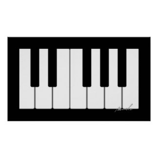 Piano Keyboard Posters | Zazzle