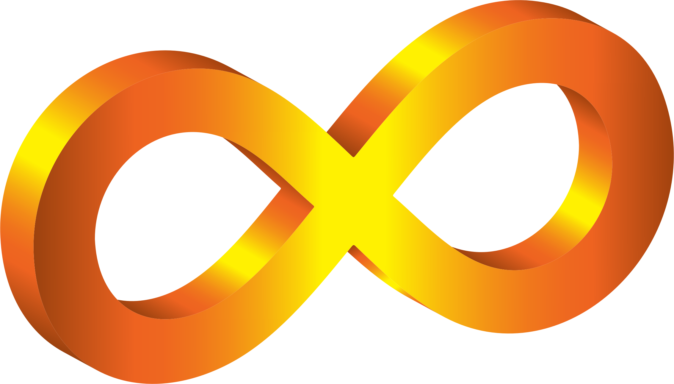 Clipart - 3D Infinity Symbol Variation 4