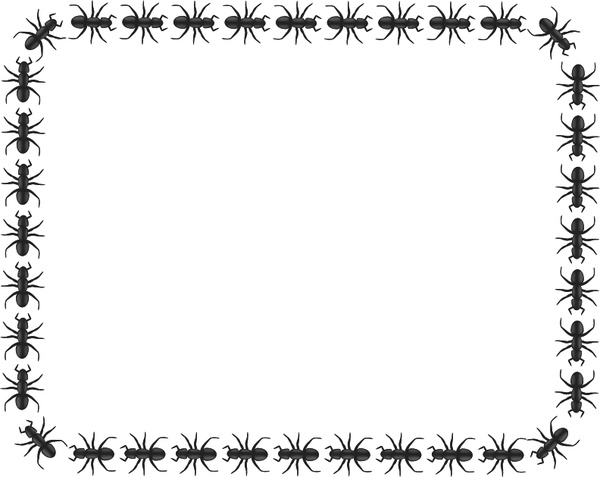 Ant border rectangle Free vector in Open office drawing svg ( .svg ...