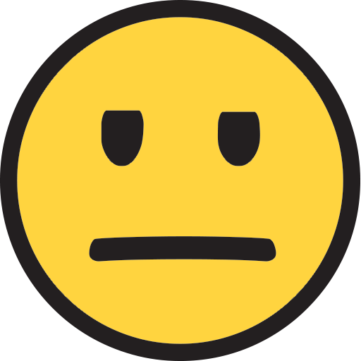 Straight Face Emoji Neutral Face Emoji Straight Face Emoji Png Free
