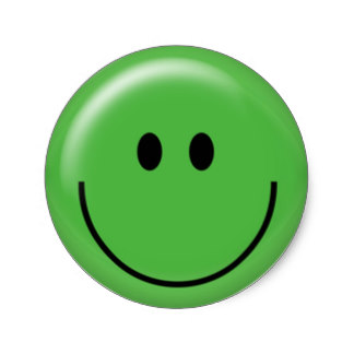 Green Smiley Face Stickers | Zazzle