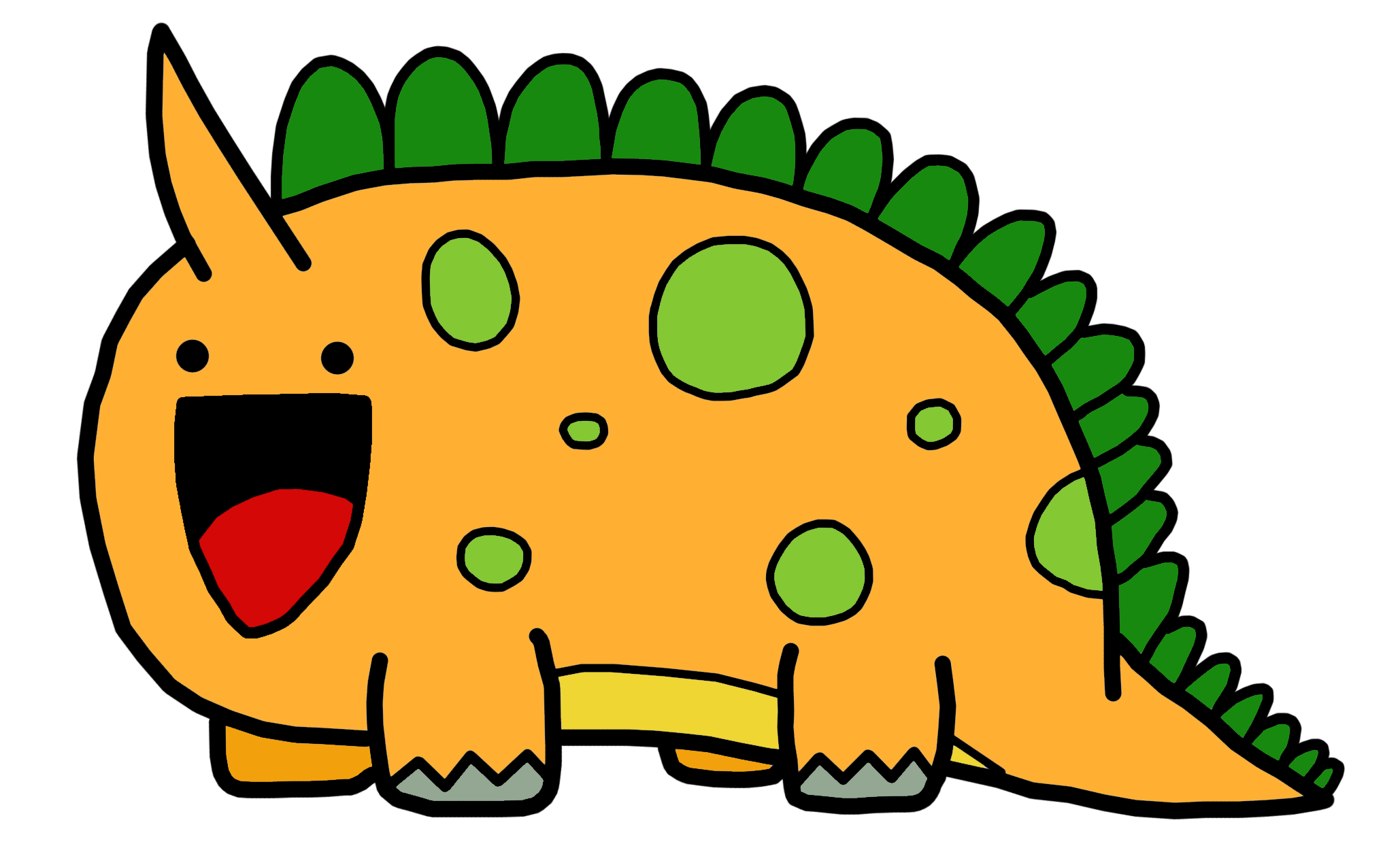 Cute Cartoon Dinosaur - ClipArt Best