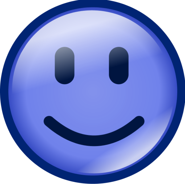 47+ Blue Smiley Face Clip Art