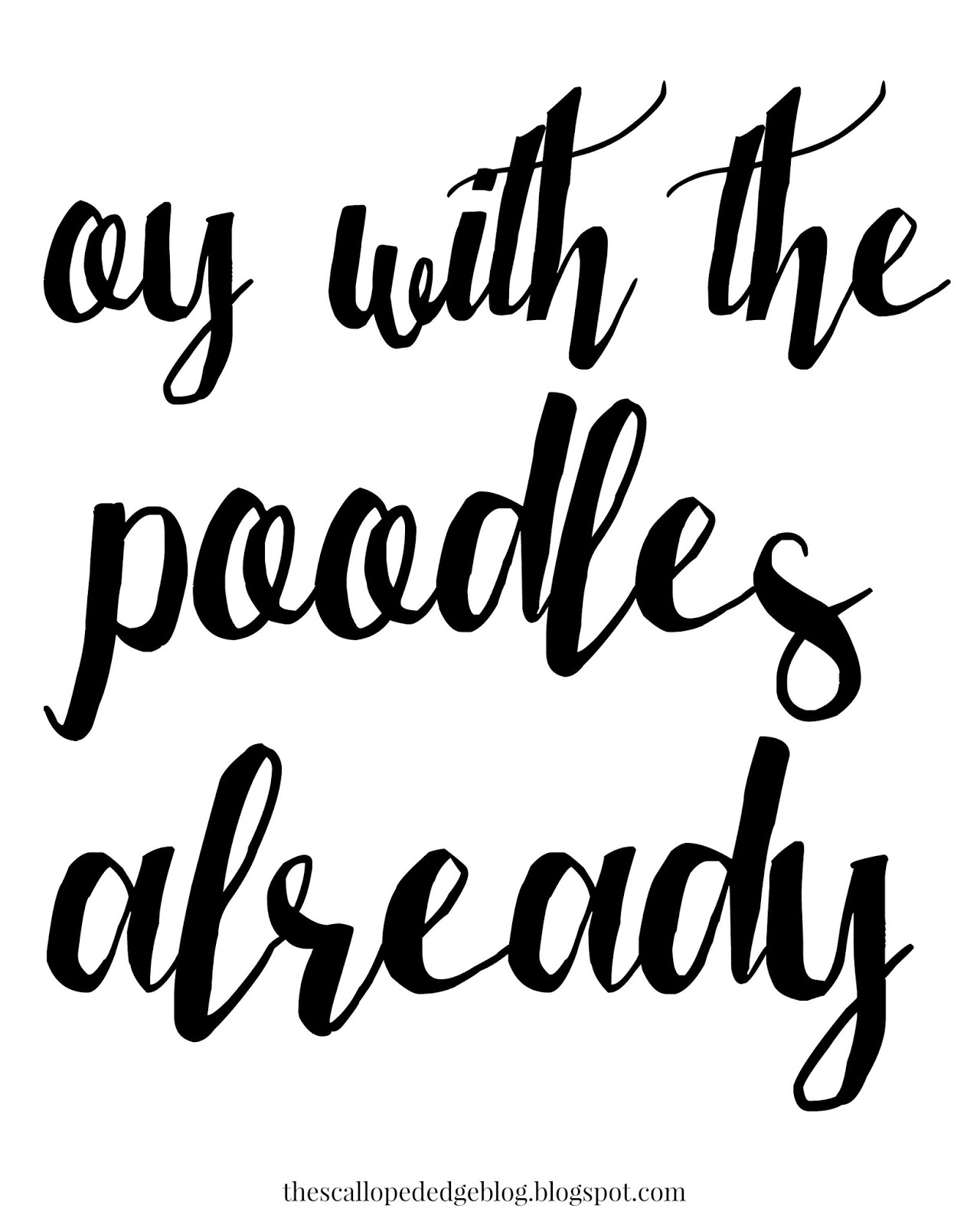Font Fancy | THE SCALLOPED EDGE