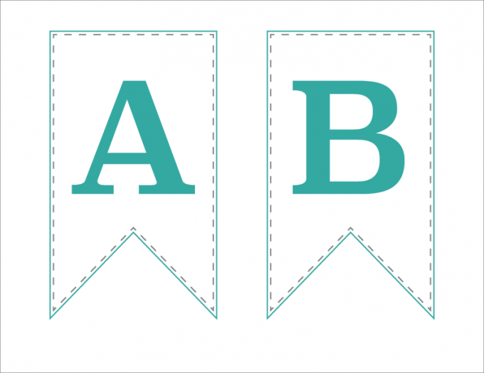 Free Printable Bunting Banner - Just a Girl and Her Blog