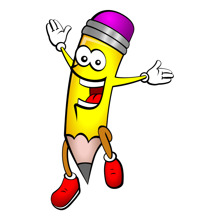 Happy Pencil Clipart