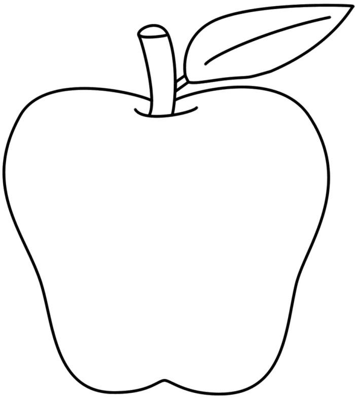 apple outline clip art - photo #32