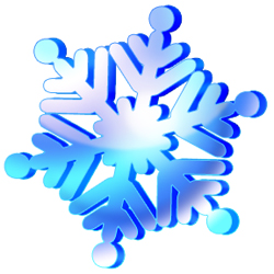 Blue Snowflake Clipart