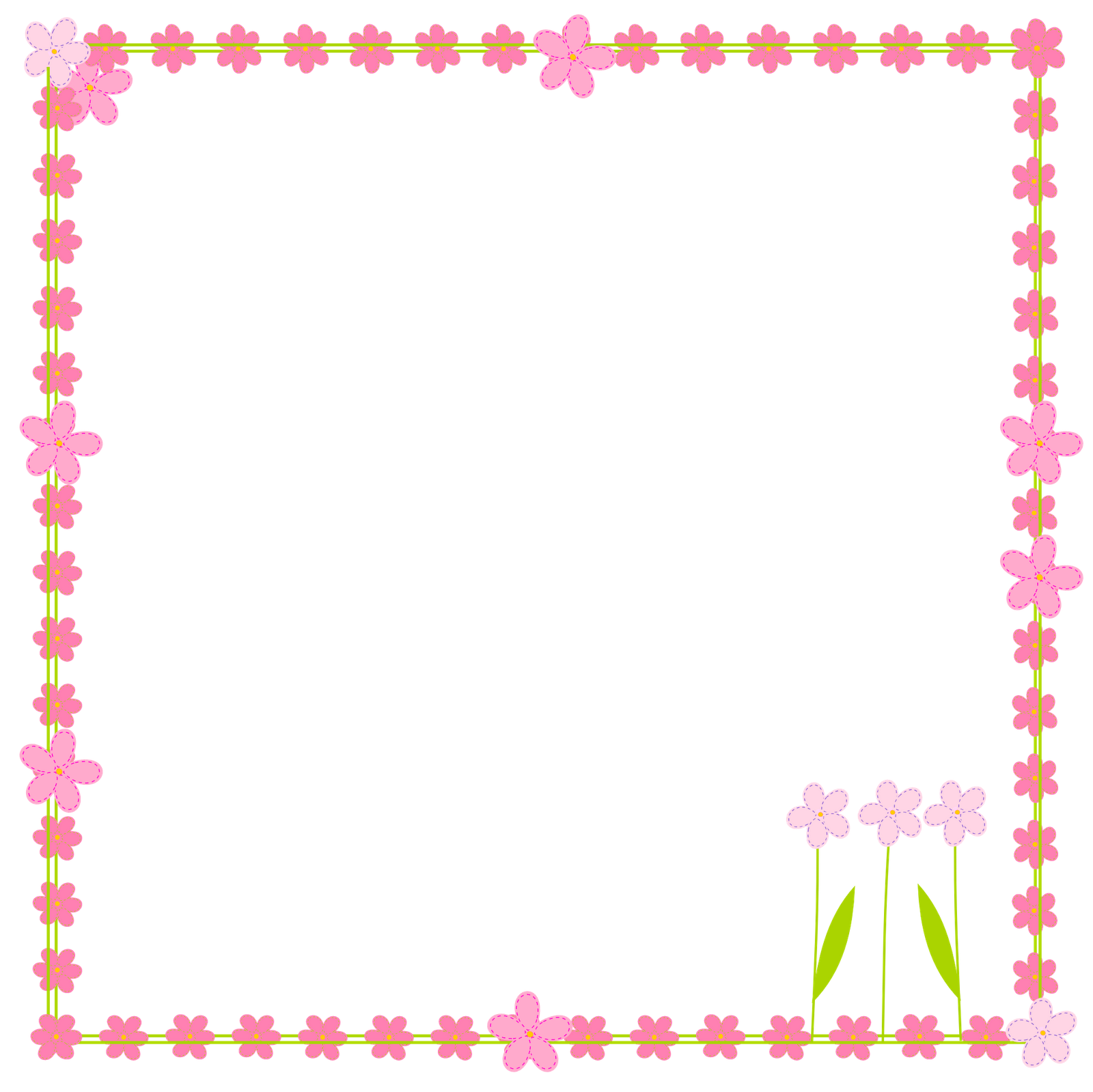 clip art free flowers borders - photo #22