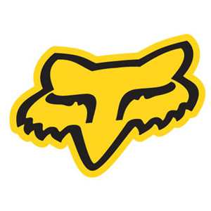 Fox Racing Head Logo Decal 1.75 Inch Yellow | Fox Racing Decals at ...