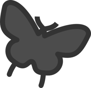 Butterfly Silhouette clip art - vector clip art online, royalty ...