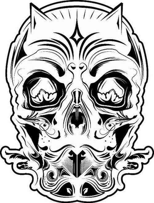 A Collection Of Free Vector Skulls - Designbeep