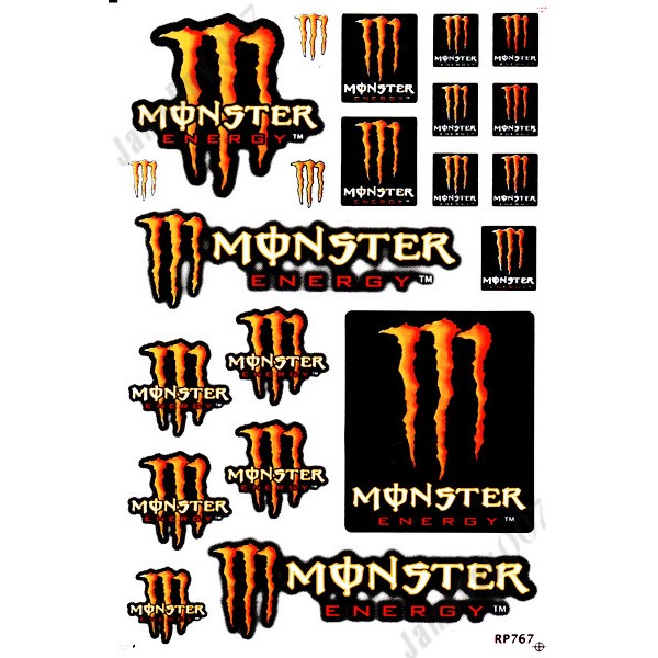 monster energy rc car decals