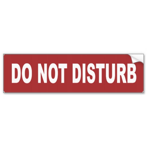 Do Not Disturb Bumper Stickers, Do Not Disturb Bumper Sticker Designs