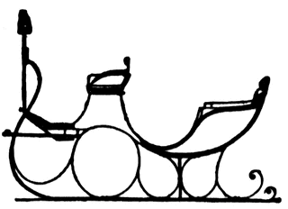 Russian Vis-a-Vis Sleigh | ClipArt ETC