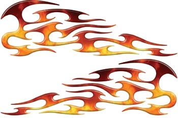 Real Fire Tribal Motorcycle Gas Tank Custom Digitally Airbrushed ...