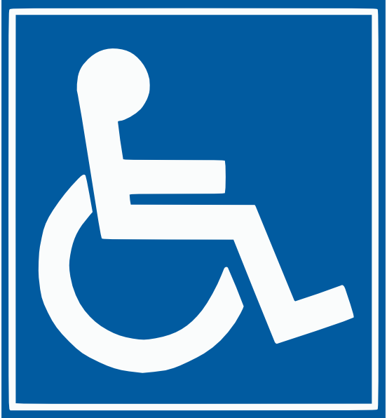 Handicap Sign clip art Free Vector