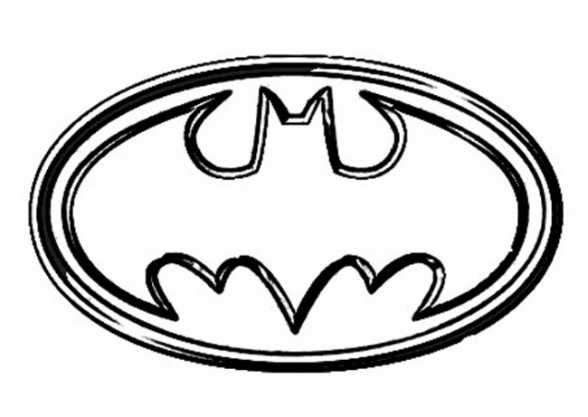 batman logo coloring pages