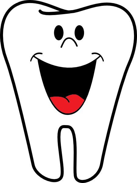 Free Happy Tooth Clip Art