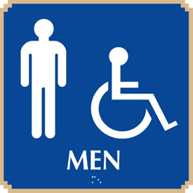Regal ADA Men Handicapped Access Restroom Signs from Seton.com ...