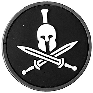 PVC Spartan Helmet and Swords Patch | Military Patches | OPSGEAR.