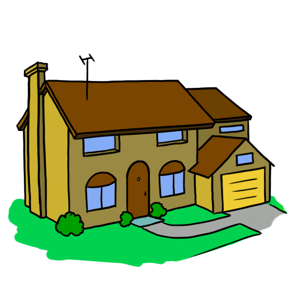 house drawing clipart - photo #39