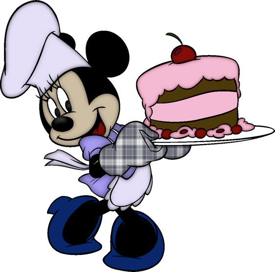 Disney Minnie Mouse Birthday Cake Clipart