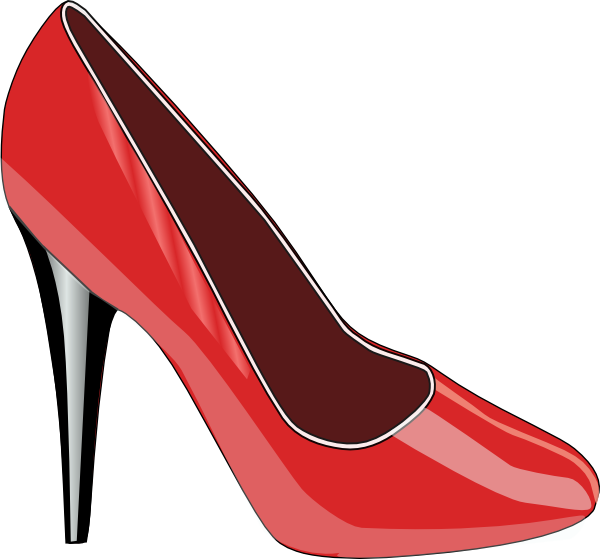 824 views Red High Heeled Shoe clip art - vector clip art online, royalty ...