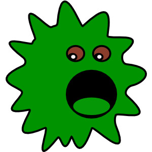 Green Virus clip art - vector clip art online, royalty free ...