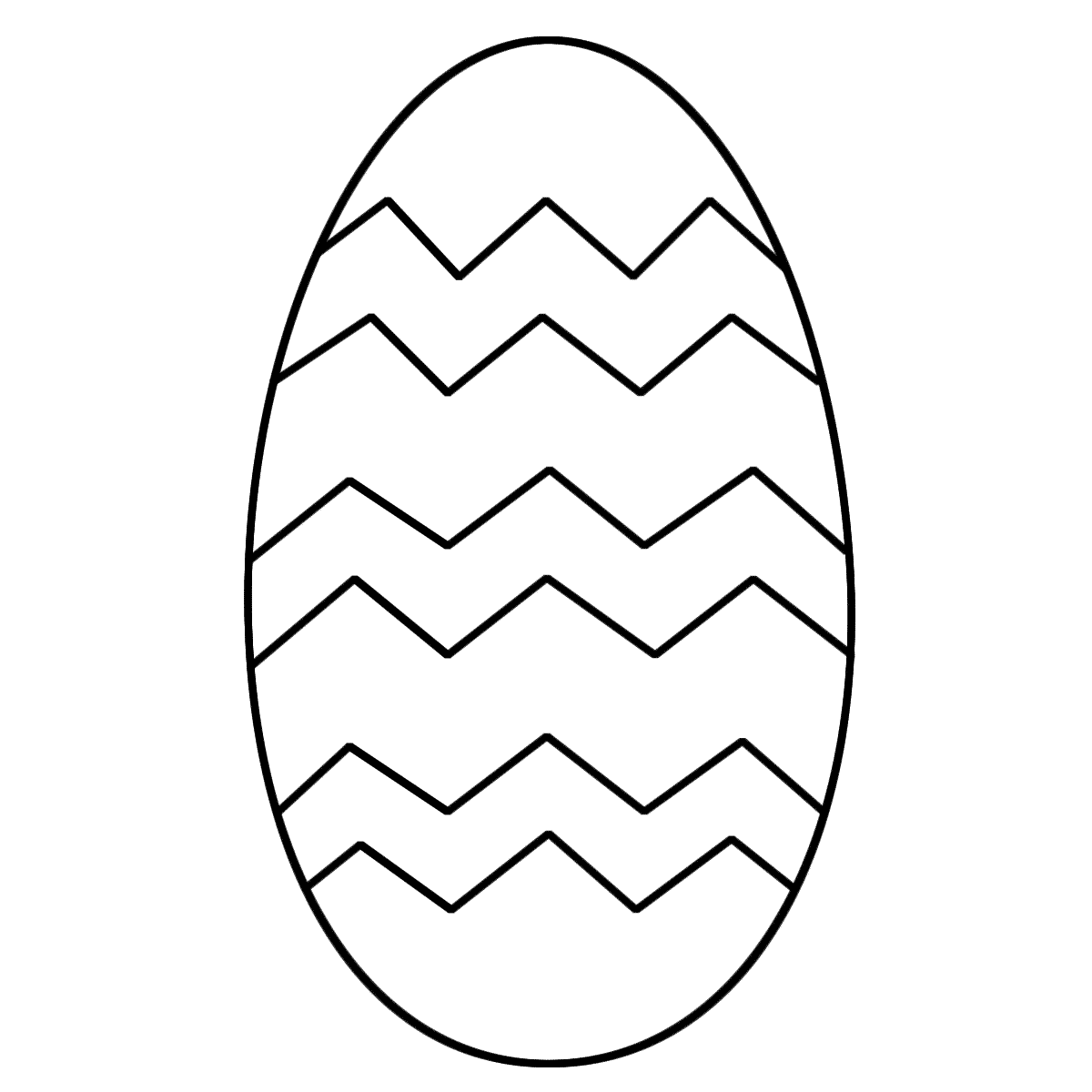 Printable Easter Egg Outline
