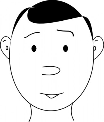 Face Clip Art Black And White - Free Clipart Images