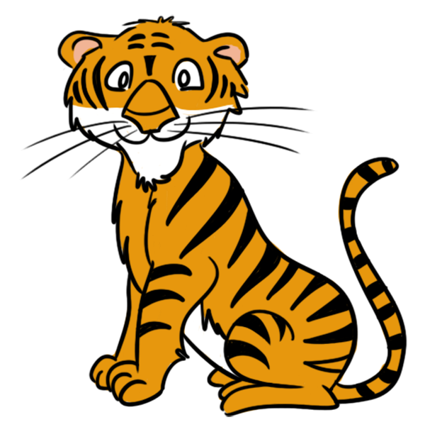 Cute Baby Tiger Clipart - Free Clipart Images