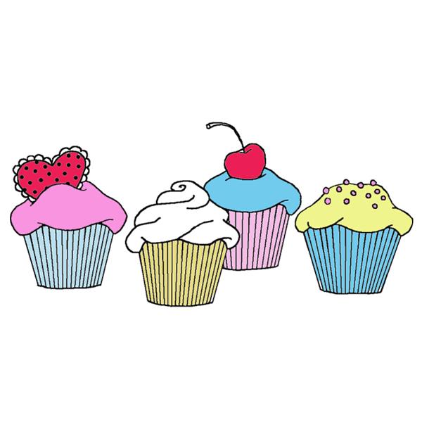 Cupcakes Border - Free Clipart Images