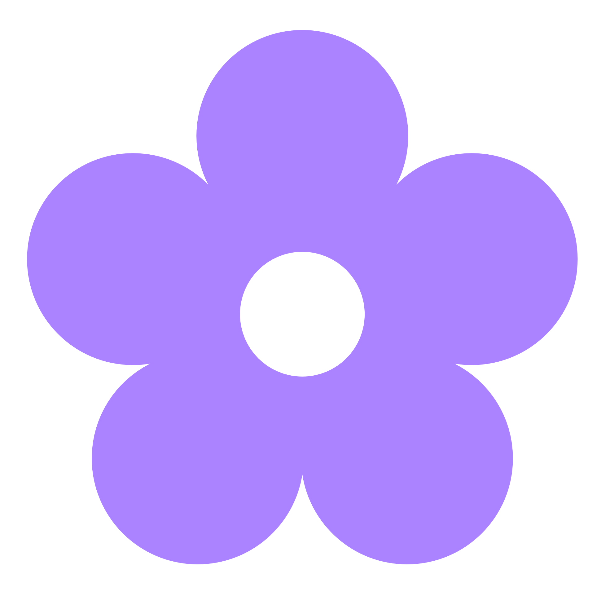 Purple flowers clip art