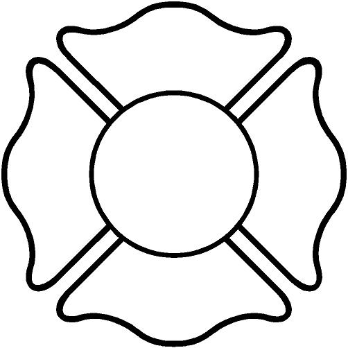 Fire Maltese Cross Clipart