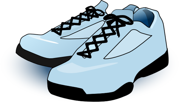 Walking Tennis Shoes Clipart
