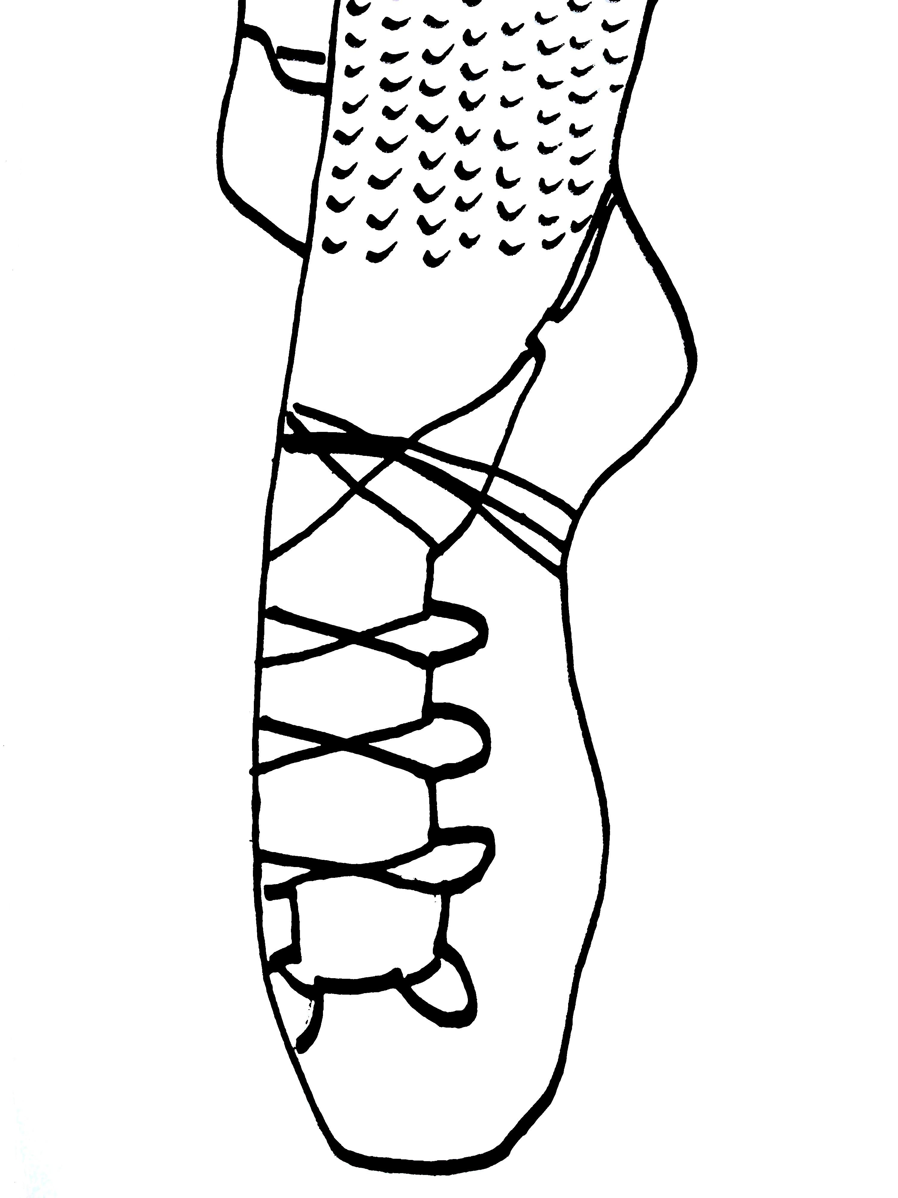 dancing shoes coloring pages - photo #16