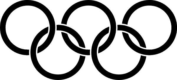 552 views Olympic rings clip art black and white