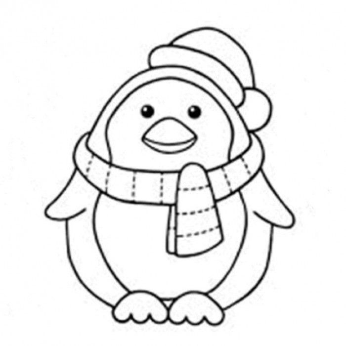 Christmas Penguin Coloring Pages - AZ Coloring Pages