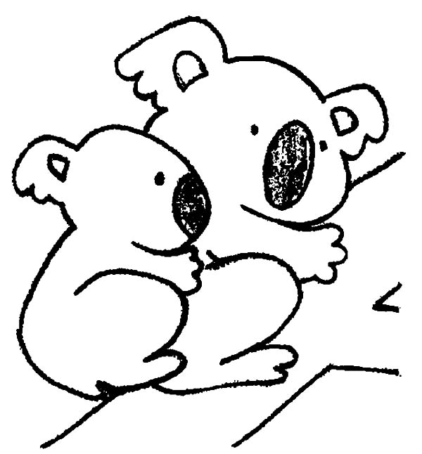 k is for koala bear coloring pages - photo #44