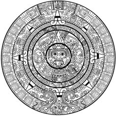 aztec_calendar | Maya, Calendar and Aztec Art