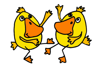 Funny Dancing Ducks in Egg Shape Cartoon design by naturesfun ...