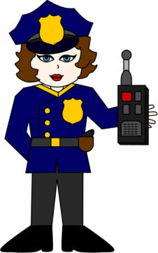 Police Officer Paper Doll Craft
