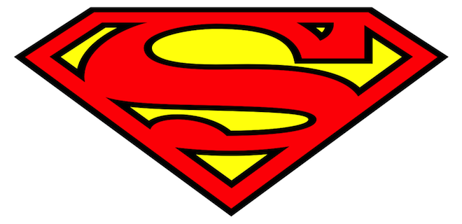 Superman clipart logo