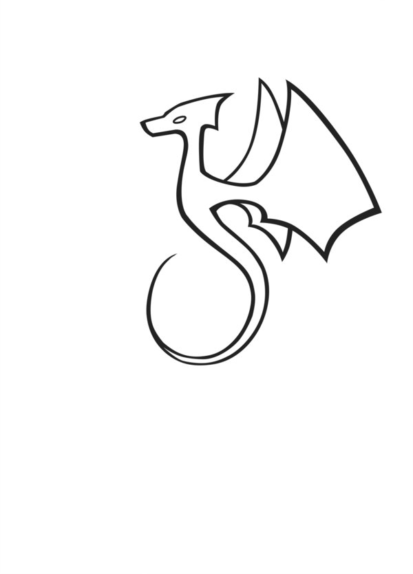 Simple Pictures Of Dragons - ClipArt Best