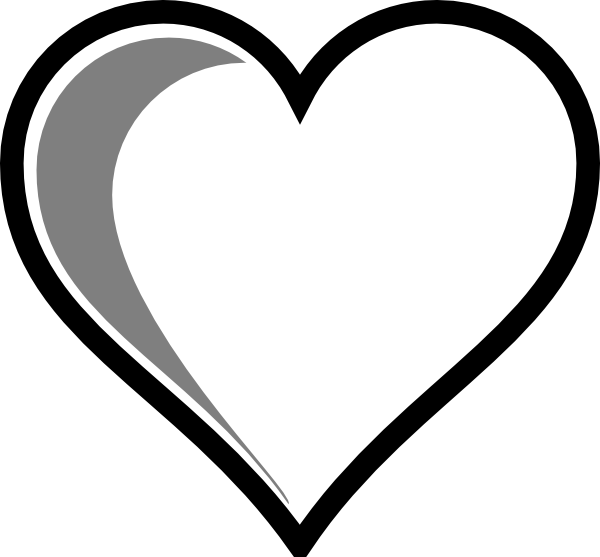 white heart clip art