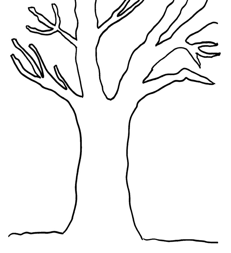 Bare Tree Colouring In ClipArt Best