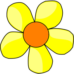 Yellow Flower clip art - vector clip art online, royalty fre ...