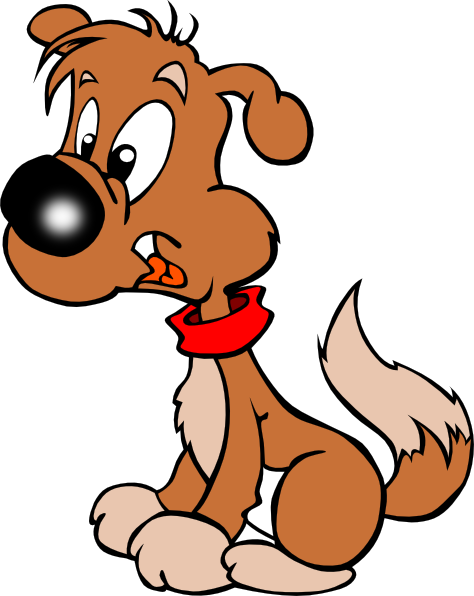 Puppy Cartoon Clip Art - vector clip art online ...